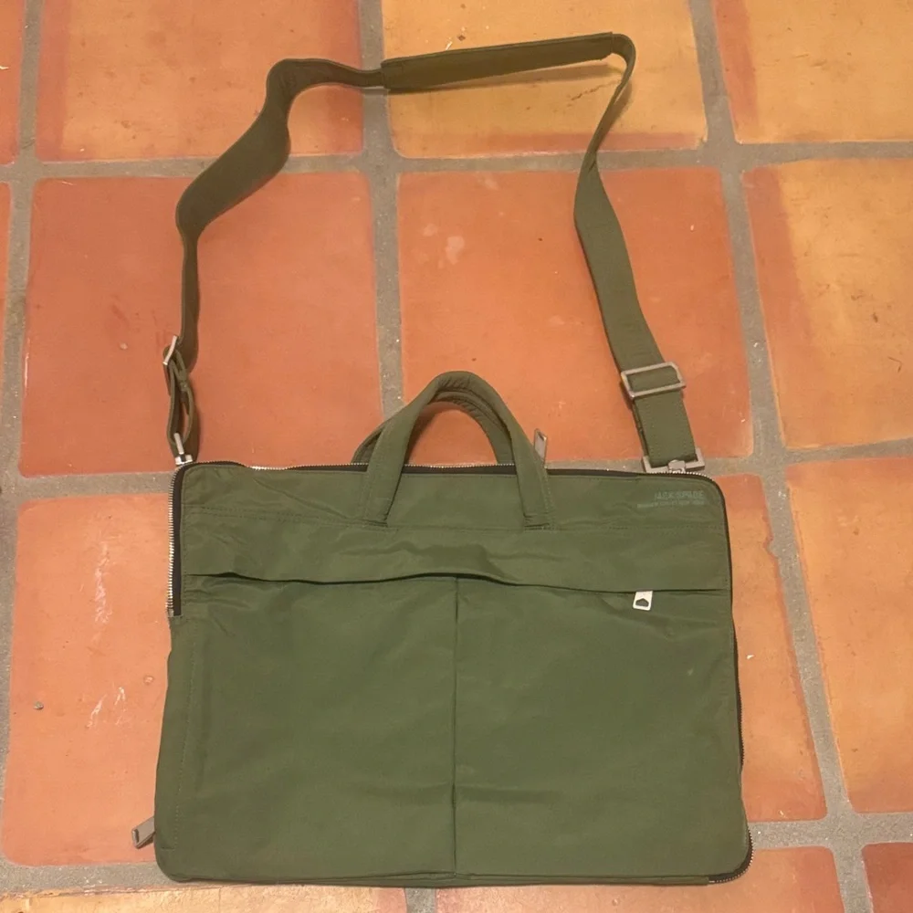 Jack Spade Olive Green Men's laptop Bag